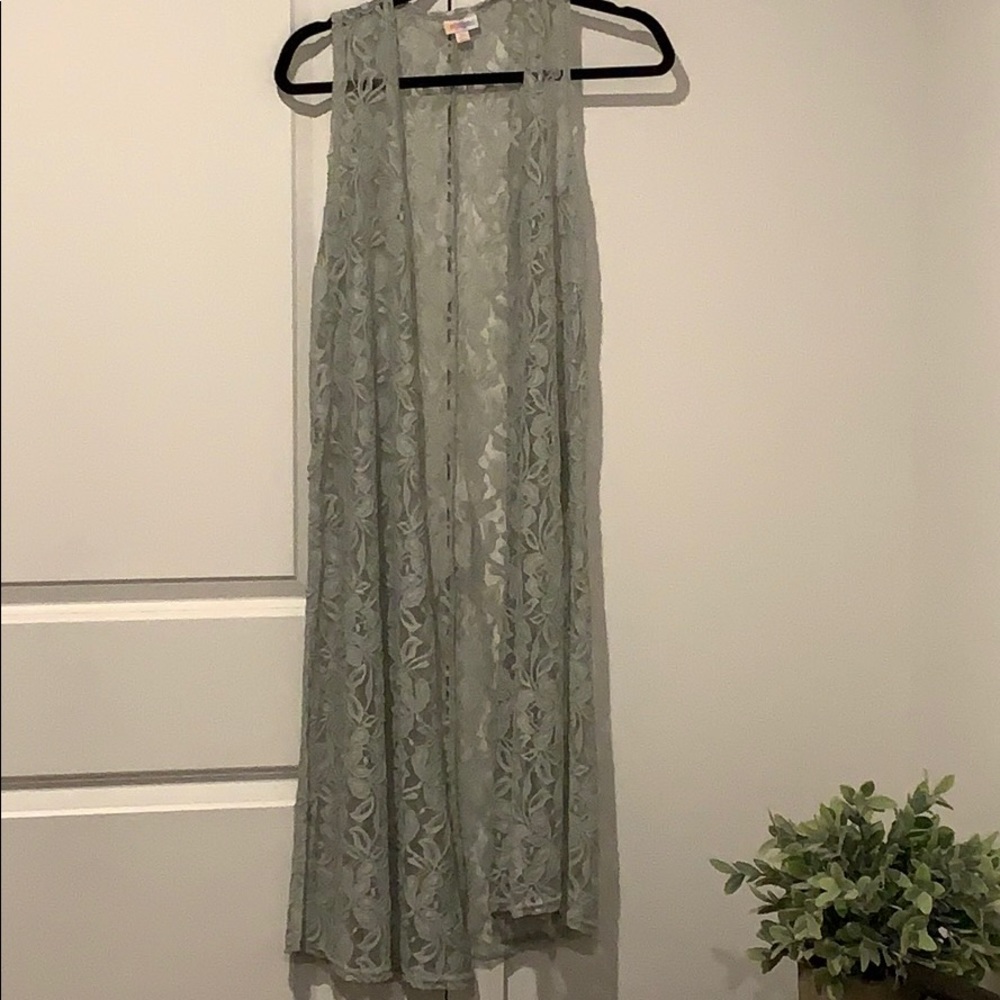 Lularoe Joy. XS. EUC. Gray lace! Rare!